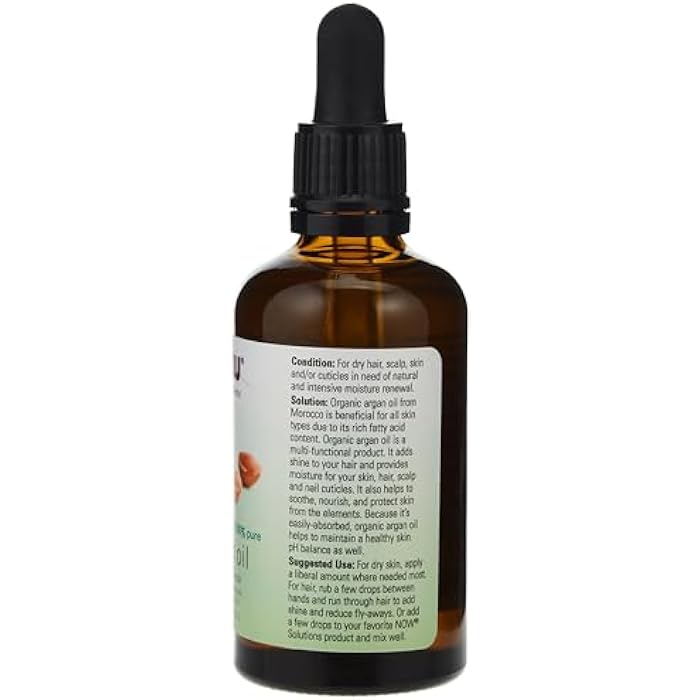 Now Organic Argan Oil 2Fl Oz 59 ml - Image 2